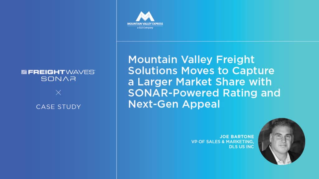 mountain valley freight solutions sonar