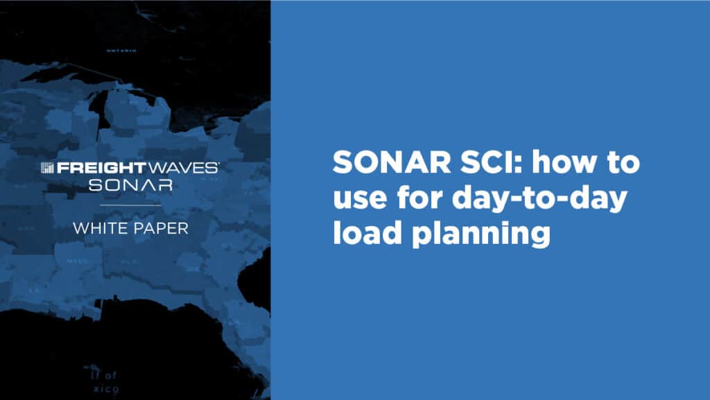 How to use SONAR SCI for day to day load planning
